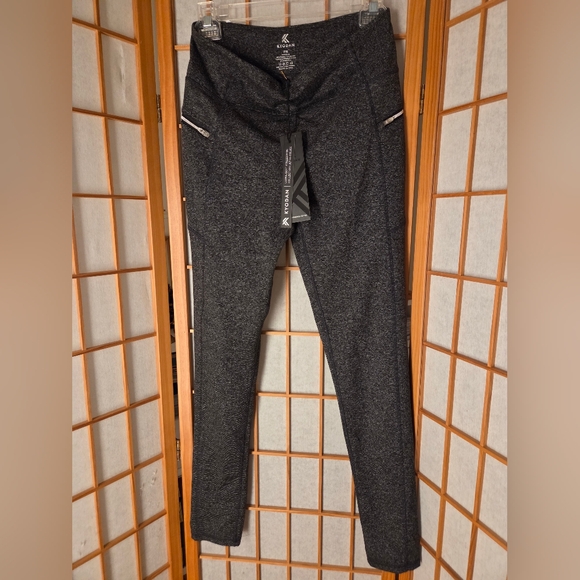 Kayond Pants - NWT WOMENS KAYODAN GRAY SOFT STRETCH POLYESTER ZIPPER POCKETS ACTIVE PANTS P/S